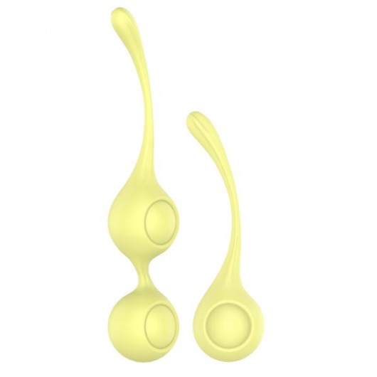Набор желтых вагинальных шариков Lemon Squeeze - Dream Toys