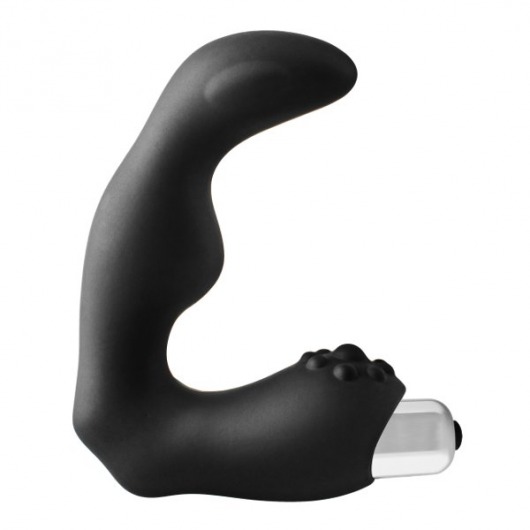 Черный вибромассажер простаты FantASStic Vibrating Prostate Massager - 11,3 см. - Dream Toys - в Санкт-Петербурге купить с доставкой