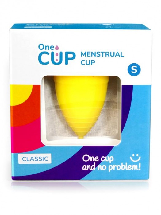 Желтая менструальная чаша OneCUP Classic - размер S - OneCUP - купить с доставкой в Санкт-Петербурге