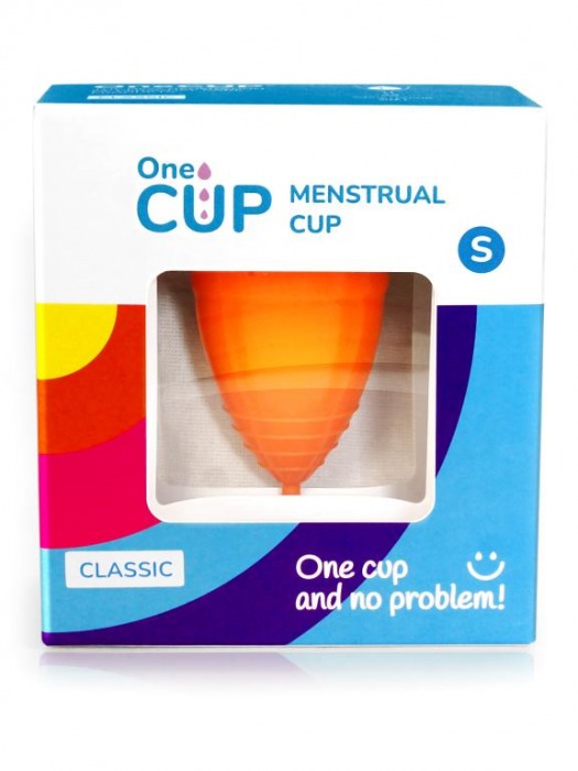 Оранжевая менструальная чаша OneCUP Classic - размер S - OneCUP - купить с доставкой в Санкт-Петербурге