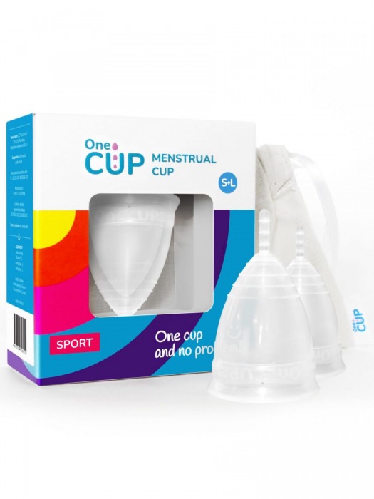 Набор из 2 менструальных чаш OneCUP Sport - OneCUP - купить с доставкой в Санкт-Петербурге