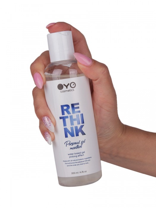 Увлажняющий гель на водной основе OYO Personal Gel Menthol - 200 мл. - OYO - купить с доставкой в Санкт-Петербурге