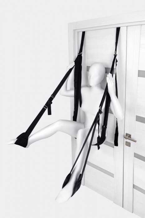Черные секс-качели на дверь Anonymo №0505 - ToyFa - купить с доставкой в Санкт-Петербурге