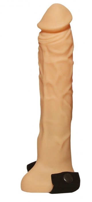 Фаллопротез на резинке размера XXL - 20 см. - Джага-Джага - купить с доставкой в Санкт-Петербурге