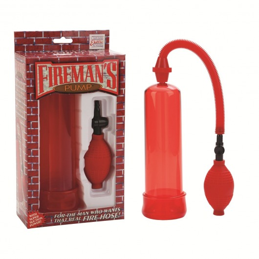 Красная вакуумная помпа Firemans Pump - California Exotic Novelties - в Санкт-Петербурге купить с доставкой