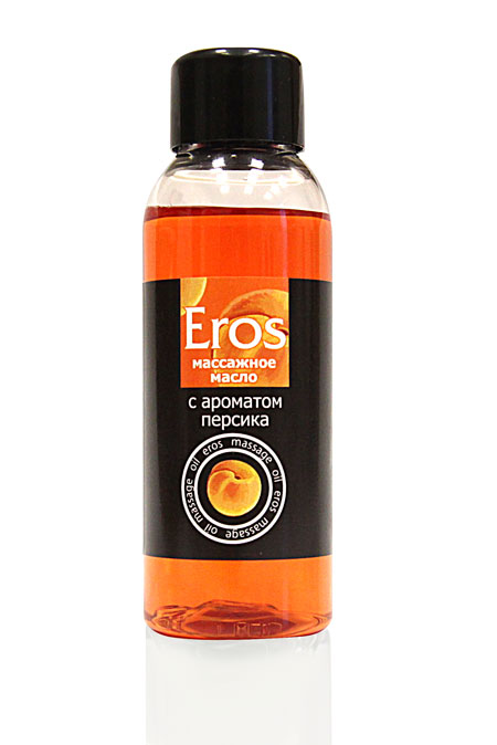 Массажное масло Eros exotic с ароматом персика - 50 мл. - Биоритм - купить с доставкой в Санкт-Петербурге