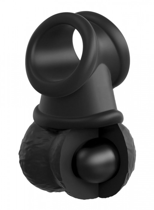Кольцо-утяжелитель Swinging Silicone Balls - Pipedream - купить с доставкой в Санкт-Петербурге