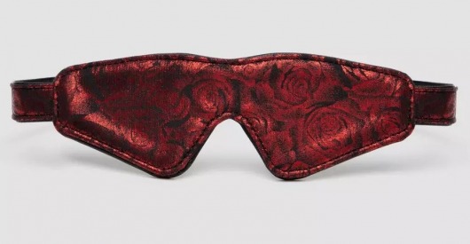 Двусторонняя красно-черная маска на глаза Reversible Faux Leather Blindfold - Fifty Shades of Grey - купить с доставкой в Санкт-Петербурге