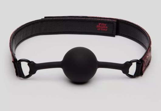 Кляп-шар на двусторонних ремешках Reversible Silicone Ball Gag - Fifty Shades of Grey - купить с доставкой в Санкт-Петербурге