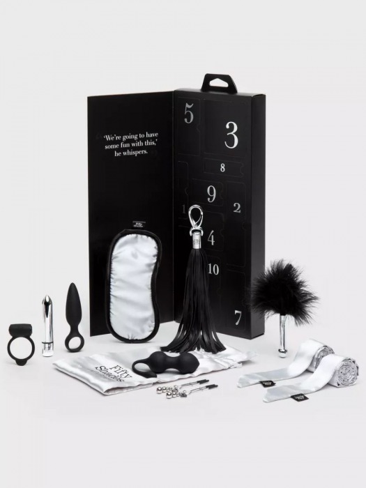 Эротический набор Pleasure Overload 10 Days of Play Gift Set - Fifty Shades of Grey - купить с доставкой в Санкт-Петербурге