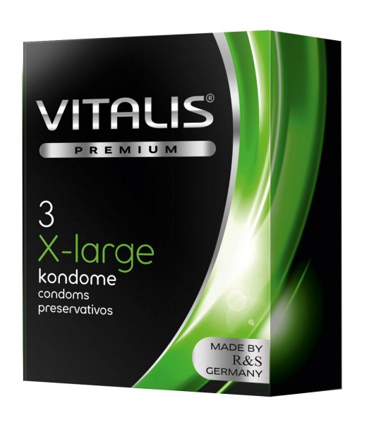 Презервативы увеличенного размера VITALIS PREMIUM x-large - 3 шт. - Vitalis - купить с доставкой в Санкт-Петербурге