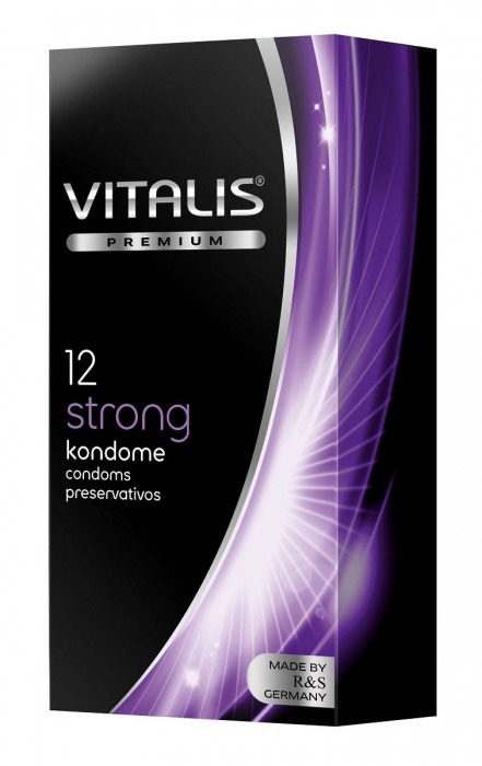 Презервативы с утолщённой стенкой VITALIS PREMIUM strong - 12 шт. - Vitalis - купить с доставкой в Санкт-Петербурге