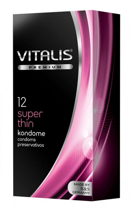 Ультратонкие презервативы VITALIS PREMIUM super thin - 12 шт. - Vitalis - купить с доставкой в Санкт-Петербурге