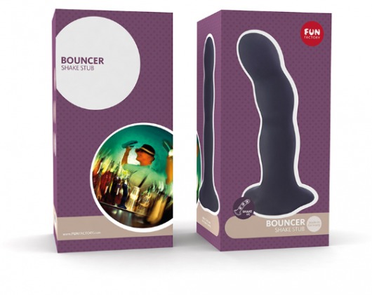 Чёрный фаллоимитатор BOUNCER - 18 см. - Fun Factory - купить с доставкой в Санкт-Петербурге