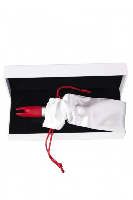 Красный клиторальный вибратор с 4Gb USB памяти и 7 режимами вибрации - Qvibry