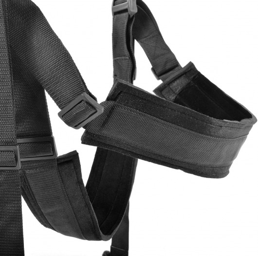 Чёрные секс-качели Spinning Fantasy Swing - Pipedream - купить с доставкой в Санкт-Петербурге