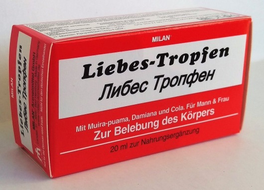 Возбуждающие капли для двоих Love Drops Liebes Tropfen - 20 мл. - Milan Arzneimittel GmbH - купить с доставкой в Санкт-Петербурге