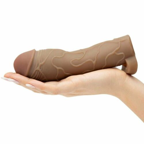 Коричневая насадка с кольцом Perfect 2 Extension with Ball Strap - 19 см. - Pipedream - в Санкт-Петербурге купить с доставкой