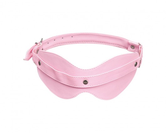 Розовая маска на глаза с клёпками - Sitabella - купить с доставкой в Санкт-Петербурге