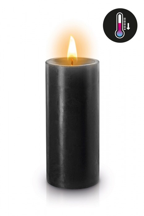 Черная низкотемпературная свеча для ваксплея - Fetish Tentation - купить с доставкой в Санкт-Петербурге