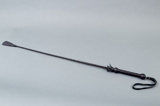 Плетёный длинный стек с наконечником-хлопушкой - 85 см. - Подиум - купить с доставкой в Санкт-Петербурге