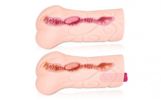 Телесный вибромастурбатор-вагина Tattoo Auto - KOKOS - в Санкт-Петербурге купить с доставкой