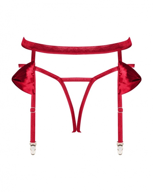 Соблазнительный пояс-трусики Rubinesa с бантиками - Obsessive купить с доставкой