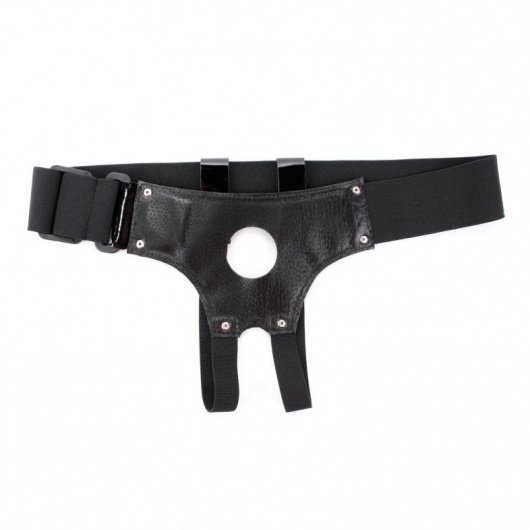 Универсальные лаковые трусики для страпона - БДСМ Арсенал - купить с доставкой в Санкт-Петербурге
