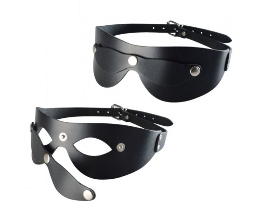 Черная кожаная маска  Новичок - Sitabella - купить с доставкой в Санкт-Петербурге