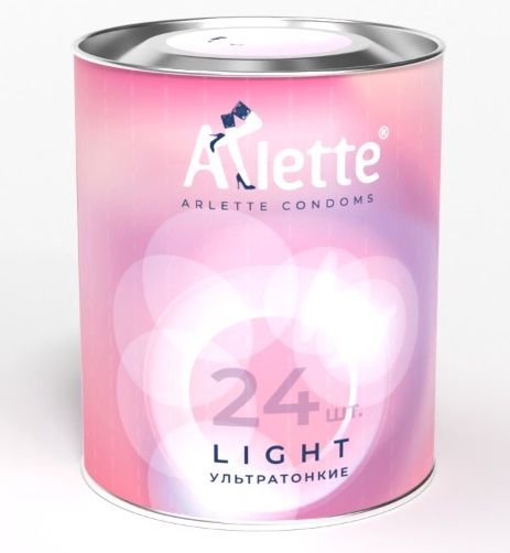 Ультратонкие презервативы Arlette Light - 24 шт. - Arlette - купить с доставкой в Санкт-Петербурге