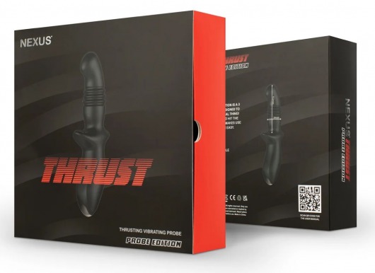 Черный вибромассажер простаты Nexus Thrust с возвратно-поступательными движениями - Nexus Range - в Санкт-Петербурге купить с доставкой