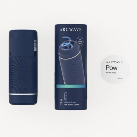 Синий мастурбатор с контролем всасывания Arcwave Pow Stroker - Arcwave - в Санкт-Петербурге купить с доставкой