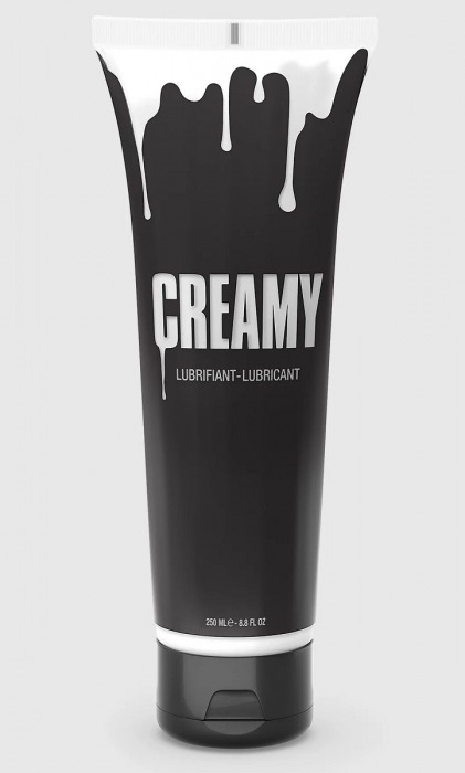 Смазка на водной основе Creamy с консистенцией спермы - 250 мл. - Strap-on-me - купить с доставкой в Санкт-Петербурге