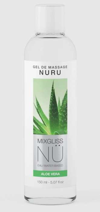 Массажный гель на водной основе Mixgliss NU Aloe Vera - 150 мл. - Strap-on-me - купить с доставкой в Санкт-Петербурге