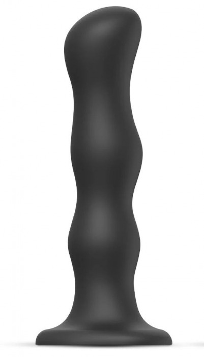 Черная насадка Strap-On-Me Dildo Geisha Balls size XL - Strap-on-me - купить с доставкой в Санкт-Петербурге
