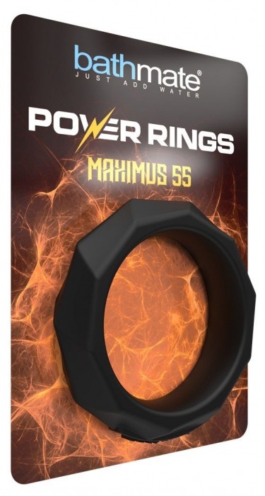 Черное эрекционное кольцо Maximus 55 - Bathmate - в Санкт-Петербурге купить с доставкой