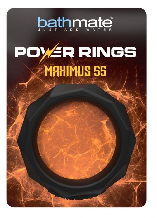 Черное эрекционное кольцо Maximus 55 - Bathmate - в Санкт-Петербурге купить с доставкой