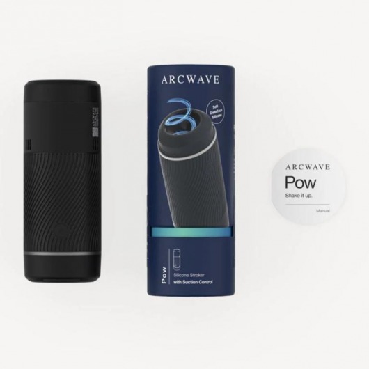 Черный мастурбатор с контролем всасывания Arcwave Pow Stroker - Arcwave - в Санкт-Петербурге купить с доставкой