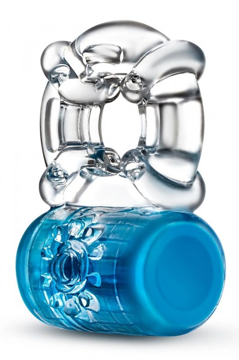 Синее эрекционное виброкольцо Pleaser Rechargeable C-Ring - Blush Novelties - в Санкт-Петербурге купить с доставкой