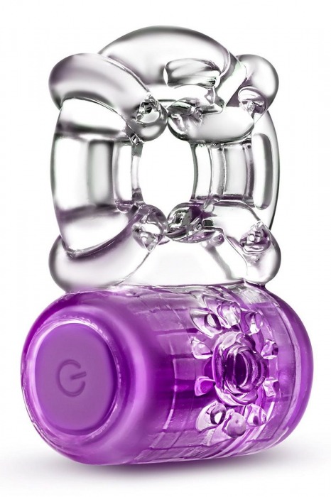 Фиолетовое эрекционное виброкольцо One Night Stand Vibrating C-Ring - Blush Novelties - в Санкт-Петербурге купить с доставкой