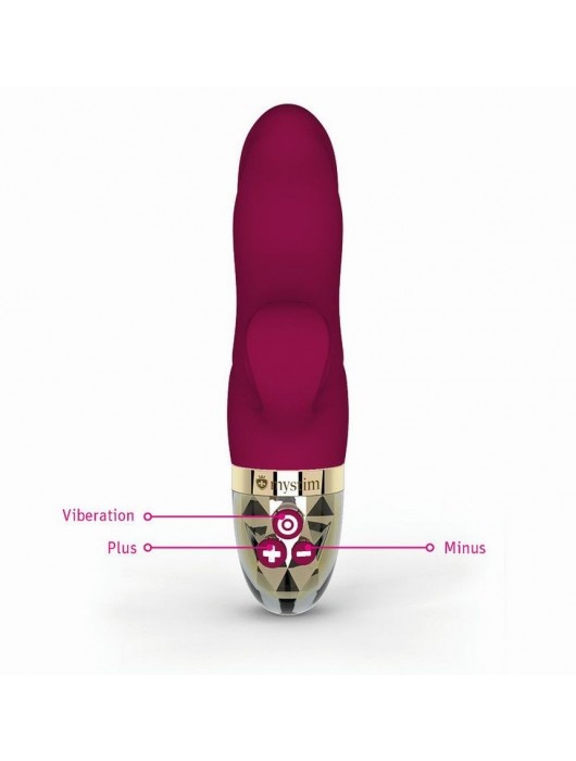 Ярко-розовый вибратор-кролик Hop Hop Bob - 16 см. - MyStim