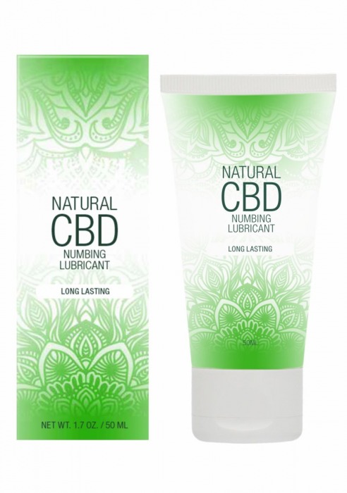 Лубрикант с пролонгирующим эффектом Natural CBD Numbing Lubricant - 50 мл. - Shots Media BV - купить с доставкой в Санкт-Петербурге