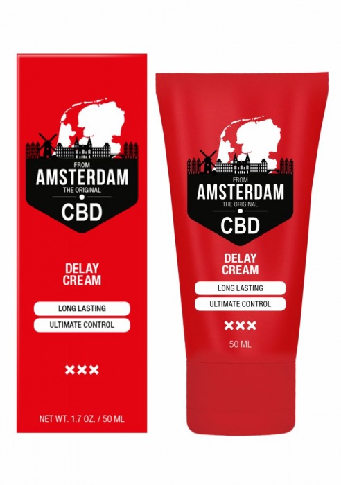 Крем-пролонгатор CBD from Amsterdam Delay Cream - 50 мл. - Shots Media BV - купить с доставкой в Санкт-Петербурге