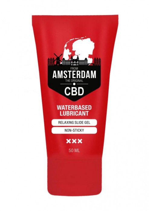 Лубрикант на водной основе CBD from Amsterdam Waterbased Lubricant - 50 мл. - Shots Media BV - купить с доставкой в Санкт-Петербурге