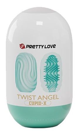 Бирюзовый мастурбатор-яйцо Twist Angel - Baile - в Санкт-Петербурге купить с доставкой