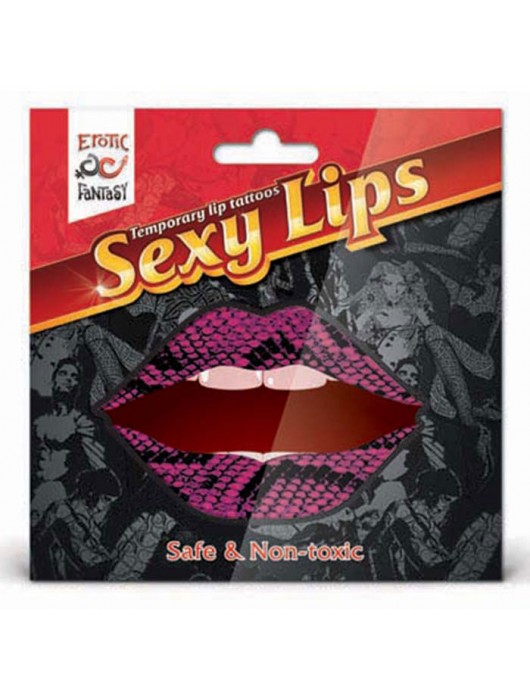 Lip Tattoo Фиолетовая змея - Erotic Fantasy купить с доставкой
