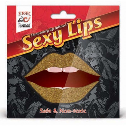 Lip Tattoo Золотой блеск - Erotic Fantasy купить с доставкой