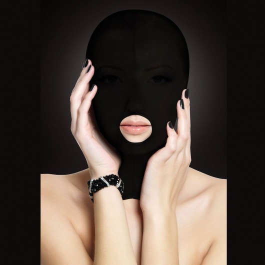 Закрытая маска на лицо с отверстием для рта Submission - Shots Media BV - купить с доставкой в Санкт-Петербурге