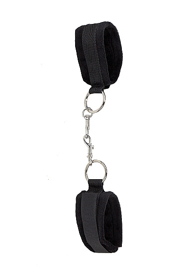 Черные наручники Velcro Cuffs - Shots Media BV - купить с доставкой в Санкт-Петербурге