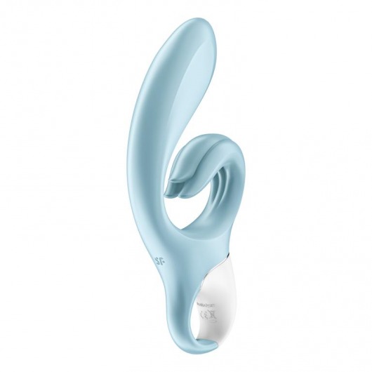 Голубой вибратор-кролик Love me - 21,2 см. - Satisfyer
